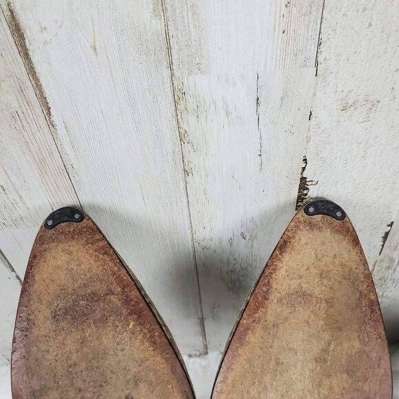 Saks Fifth Avenue Tan Heels with Elegant Perforated Design - Picture 9 of 10